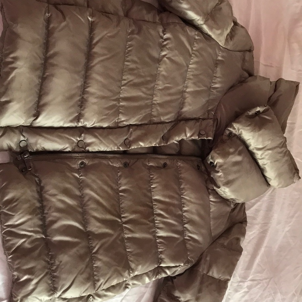 Zara Coat. Funnel Neck style.